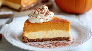 Serving - Paula Deen Pumpkin Cheesecake